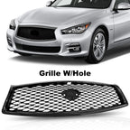 Front Bumper Upper Grille for Infiniti Q50 (2014–2017) Black