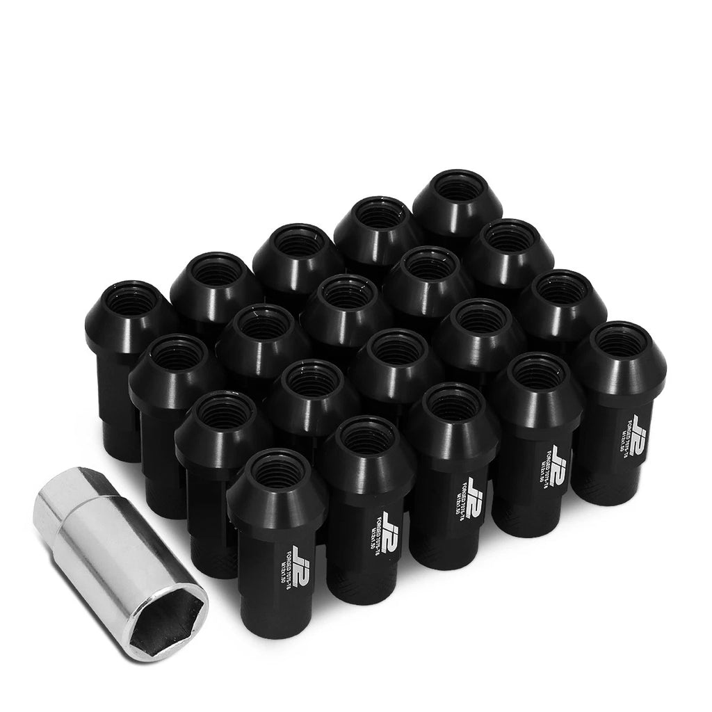 20Pcs J2 7075-T6 Forged Aluminum M12x1.5 Open-End Lug Nut Set for Universal