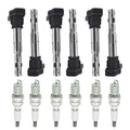Set of 6 Ignition Coils + 6 Spark Plugs for VW Beetle Golf Audi A5 TT (2006–2019)