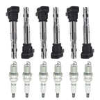 Set of 6 Ignition Coils + 6 Spark Plugs for VW Beetle Golf Audi A5 TT (2006–2019)