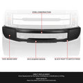 Front Bumper for Ford F250 F350 Super Duty (2017–2019) OE W/Fender Flares Black