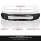 Front Bumper for Ford F250 F350 Super Duty (2017–2019) OE W/Fender Flares Black