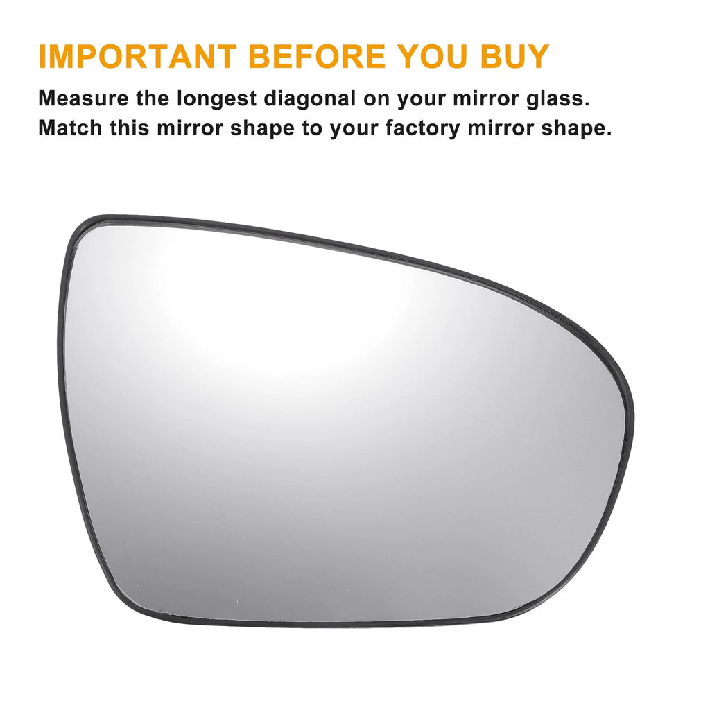 Pair Heated Side Mirror Glass with Backing Plate for Kia Optima 