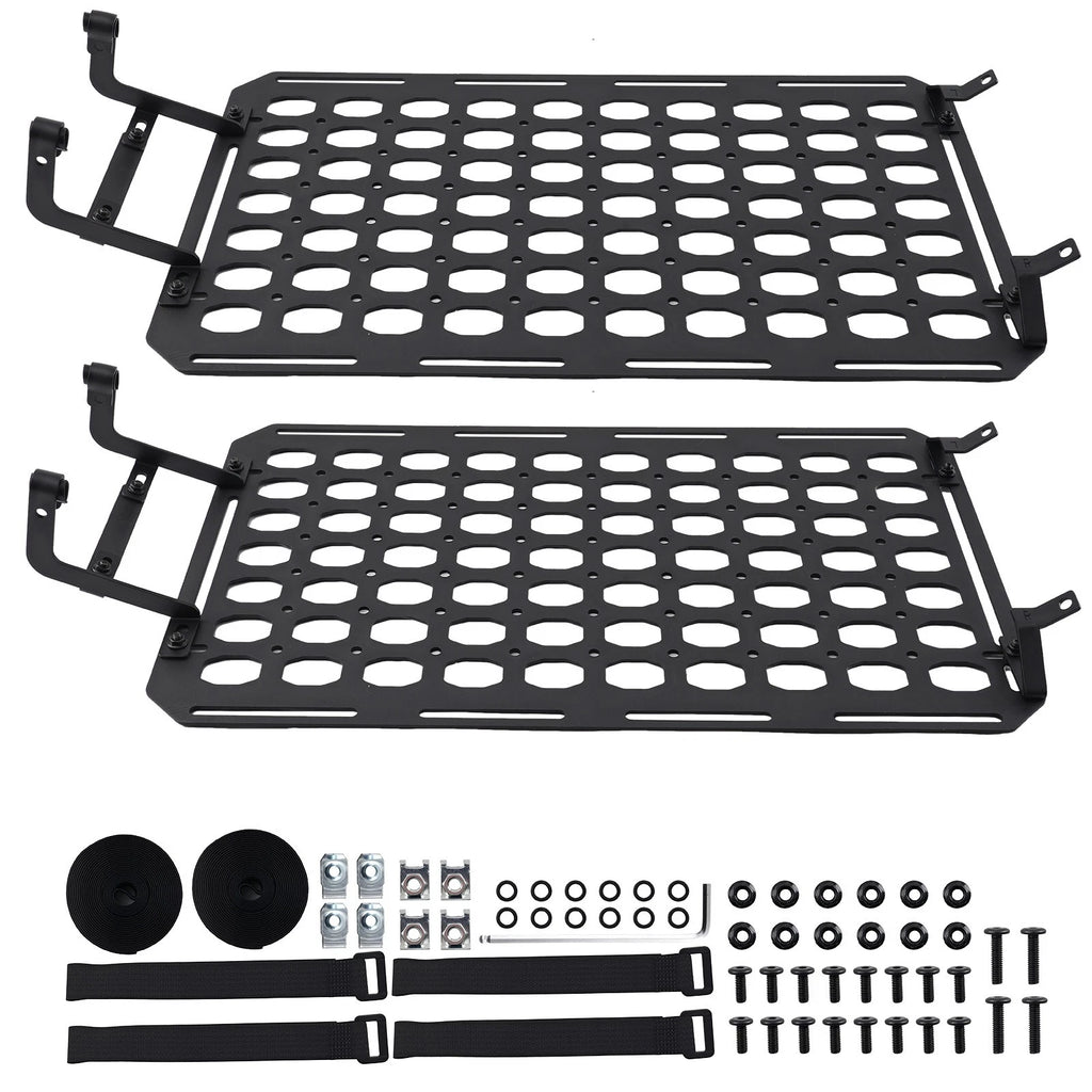 Bed Storage Panel Rack for Ford Ranger (2019–2024) Steel Molle Black