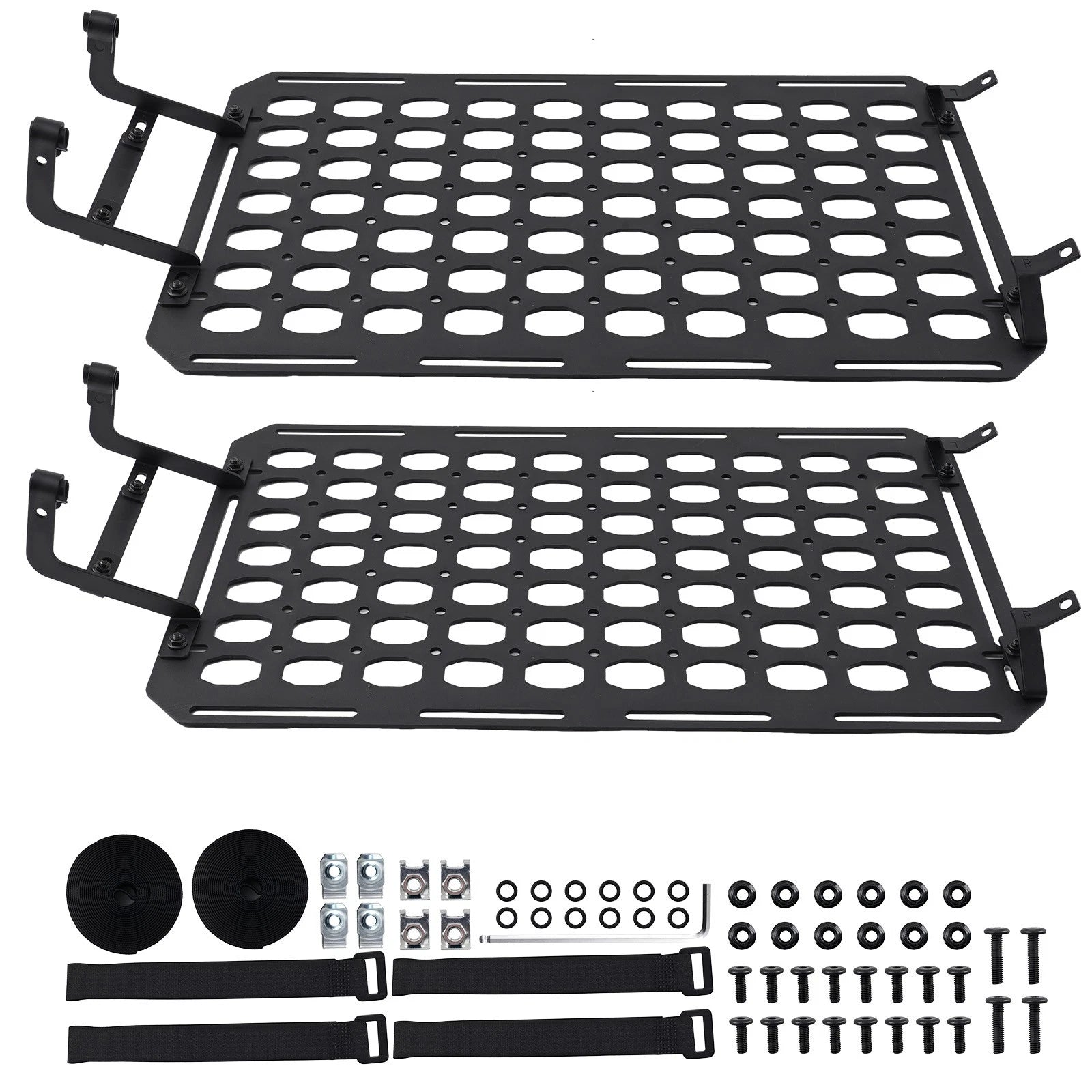 Bed Storage Panel Rack for Ford Ranger (2019–2024) Steel Molle Black
