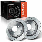 Rear Drilled Brake Rotors for Ford F-150 (2004–2023)