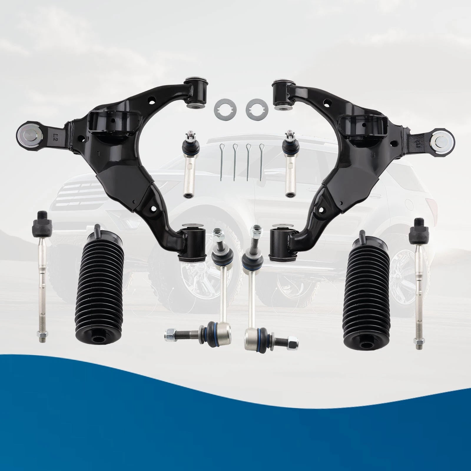 Front Lower Control Arm w/Ball Joint & Sway Bar Link for GX470 4Runner (2003–2009)