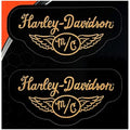 Vintage Winged Decal Logo for Harley-Davidson Motorcycle (M/C 25122)