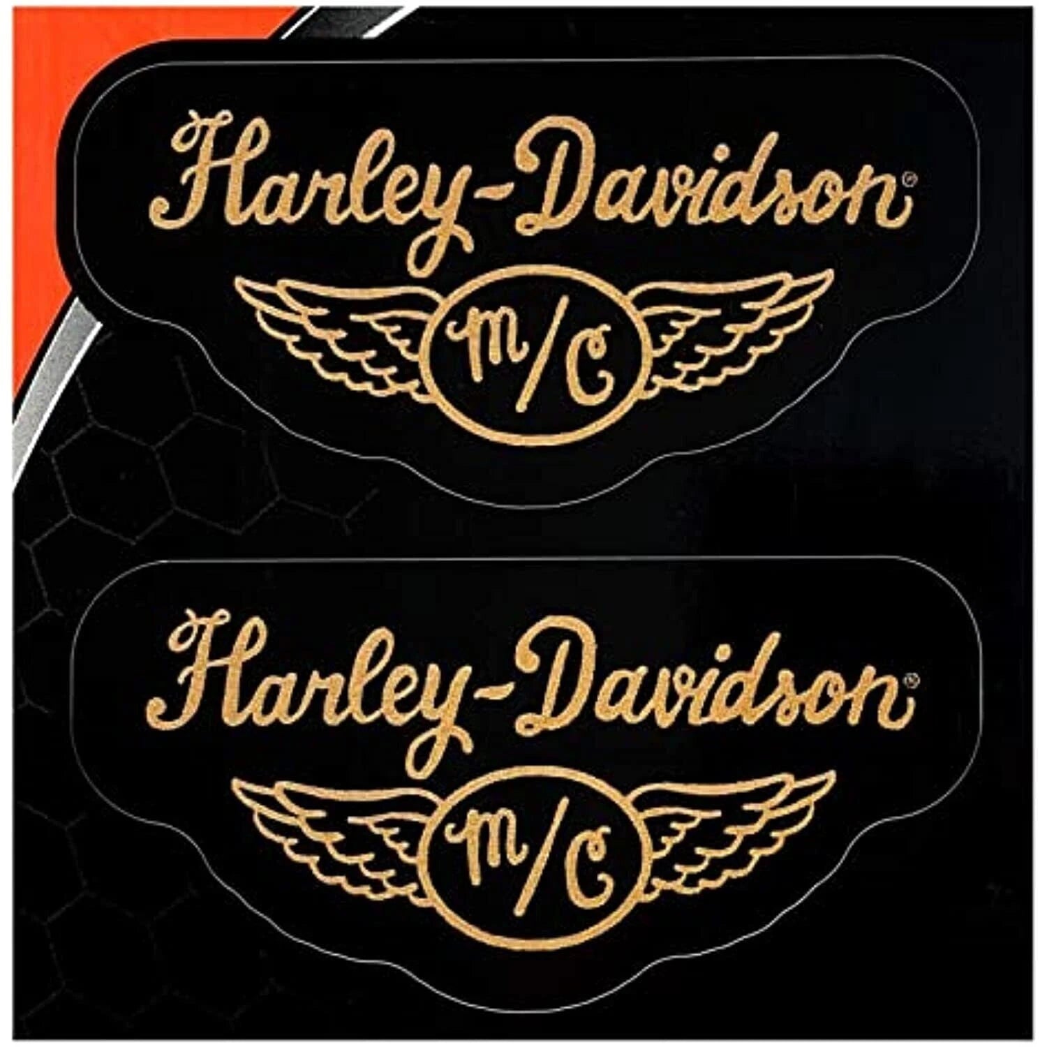 Vintage Winged Decal Logo for Harley-Davidson Motorcycle (M/C 25122)