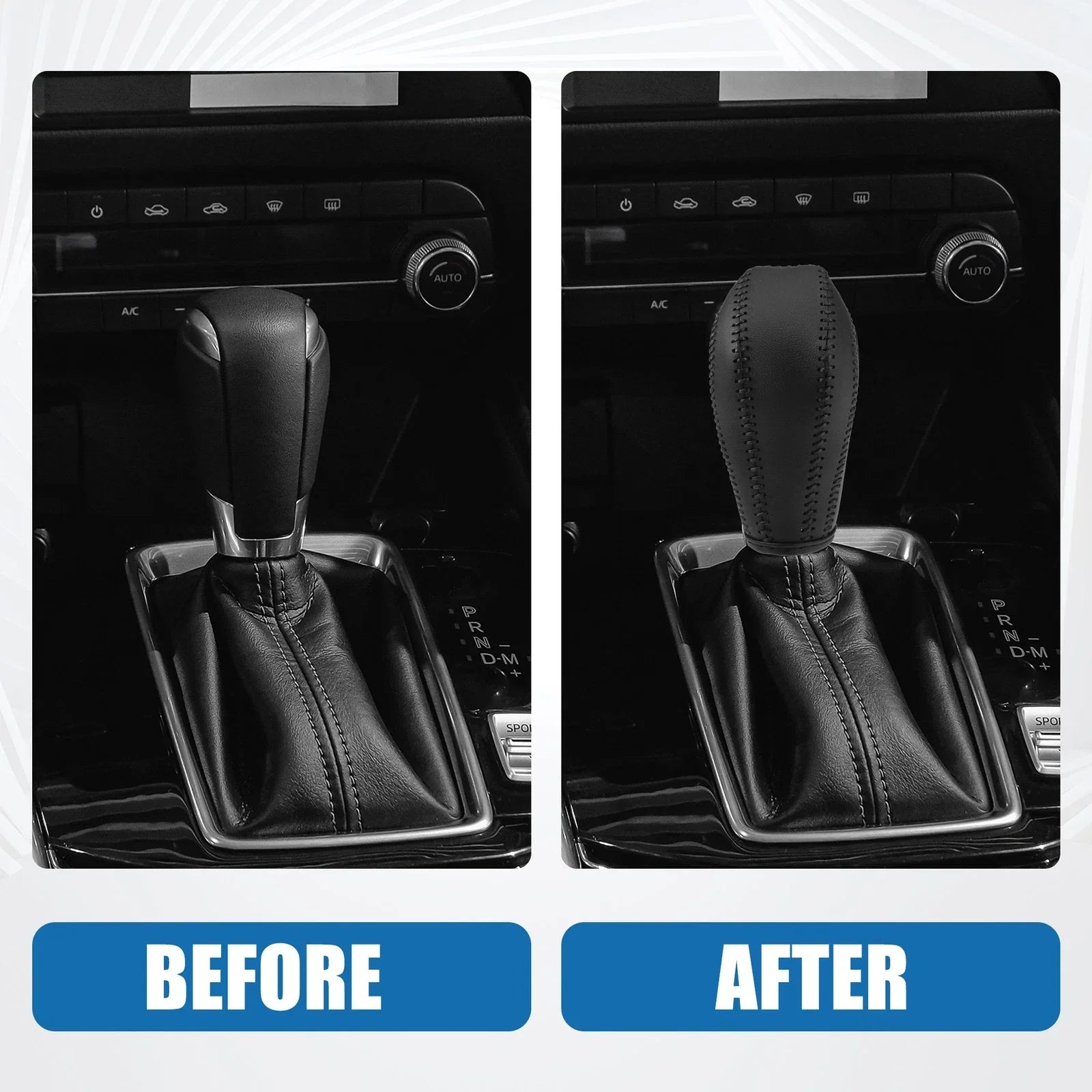 1x Gear Shift Head Knob Cover Transmission Lever Trim for BMW E60 (2005-2008)