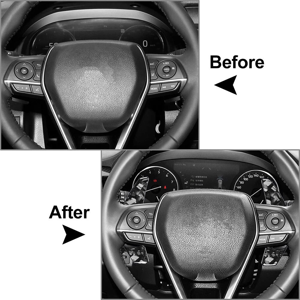 Steering Wheel Shift Paddle Extensions for Toyota Reiz, Camry, Corolla, RAV4 (2007–2023)