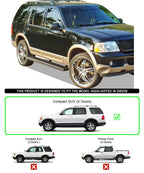 Set of 2 Stainless Steel Running Boards for Ford Explorer (2002–2005)
