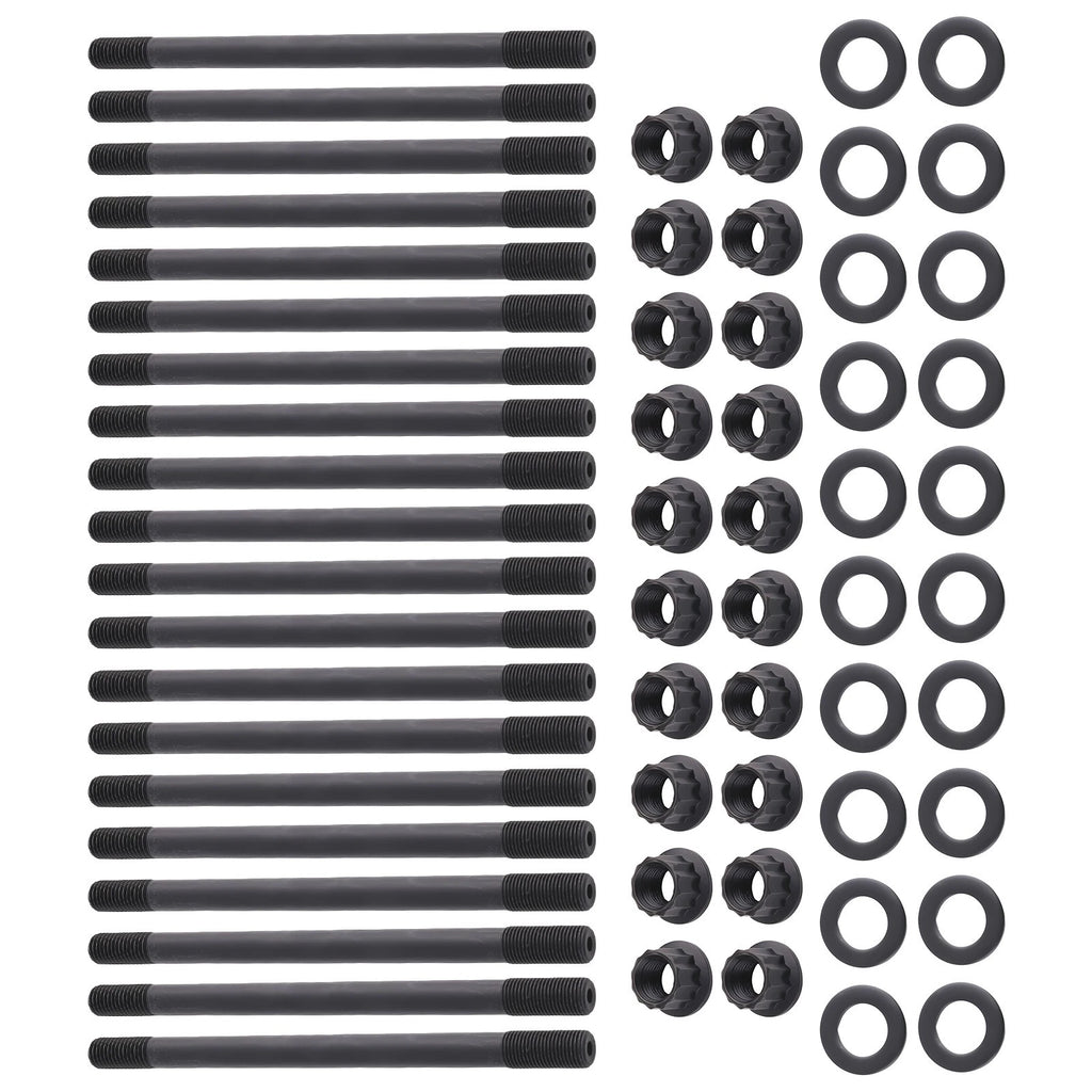 Head Stud Kit with 12-Point Nuts and Washers for Ford F250 F350 (2003-2007)