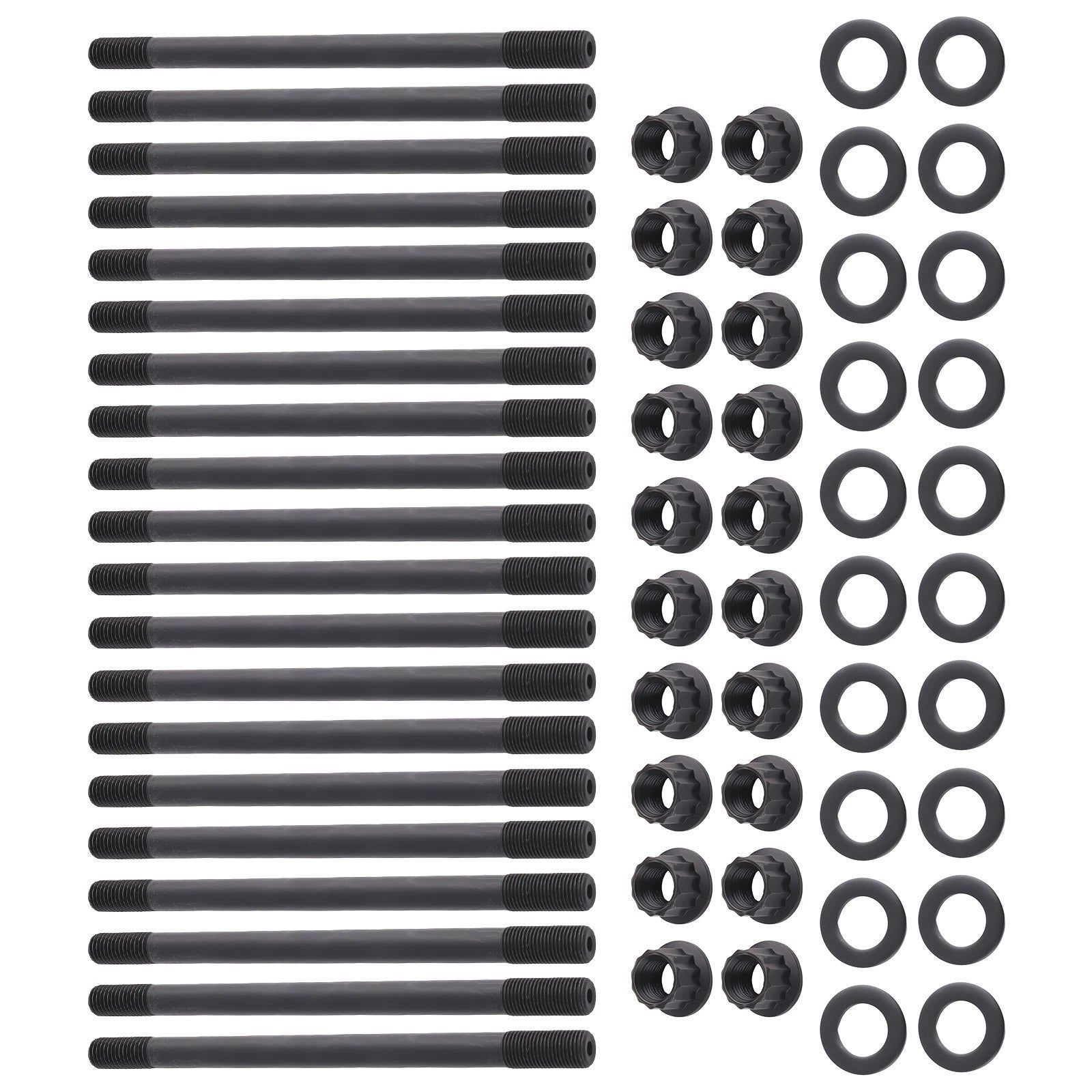 Head Stud Kit with 12-Point Nuts and Washers for Ford F250 F350 (2003-2007)