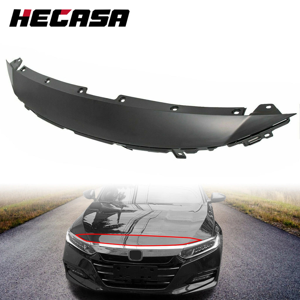 Front Upper Grille Molding for Honda Accord Sedan (2018–2020) Black