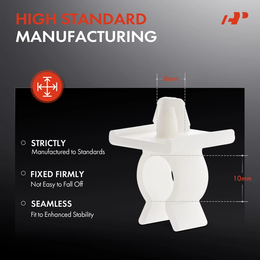 50x Nylon Hood Prop Rod Support Clips for Nissan Altima