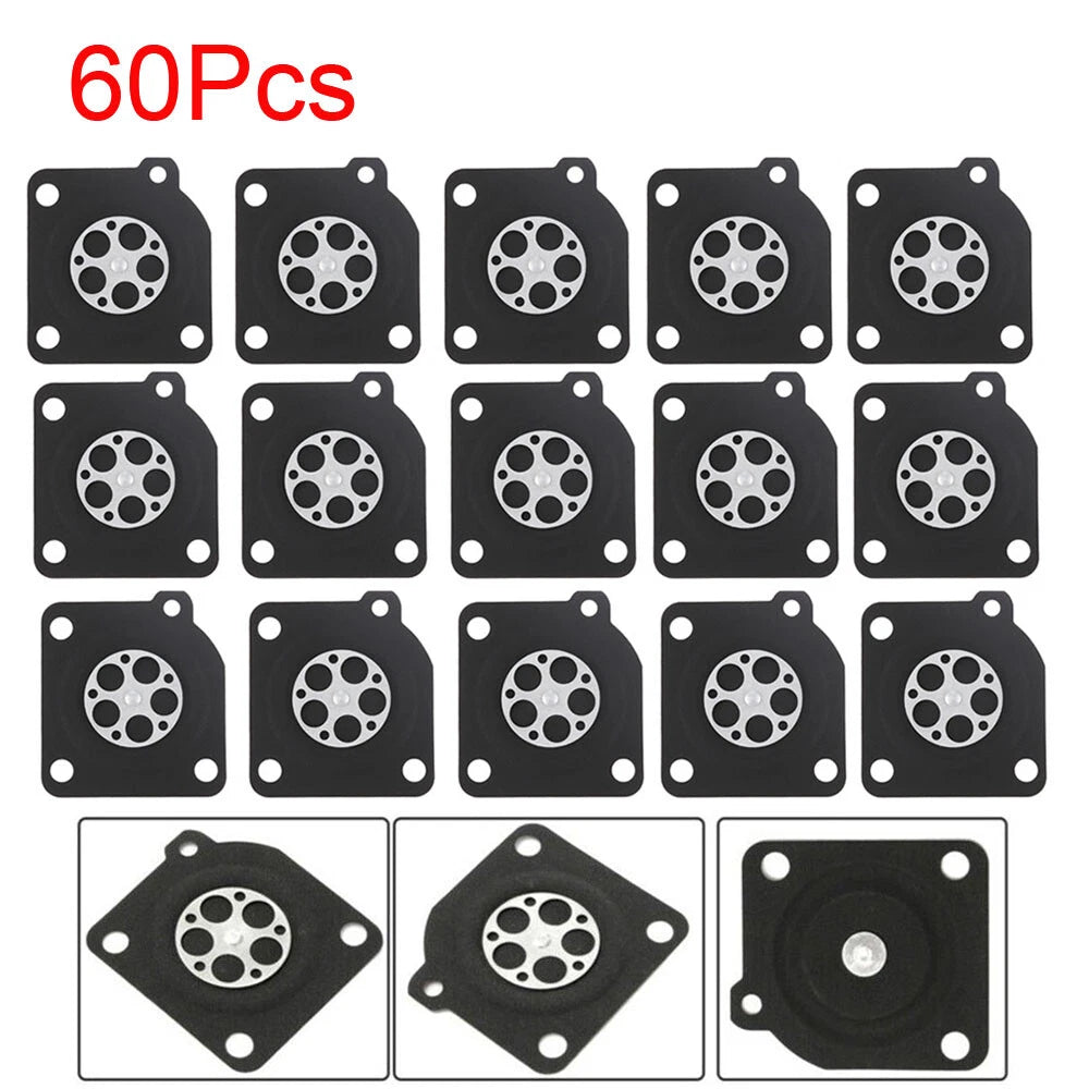 60pcs Carburetor Metering Diaphragm for ZAMA C1U (Replace A015010)