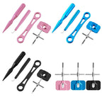 Set of 4 Fishing Reel Bearing Pin Remover Tools with Storage Box