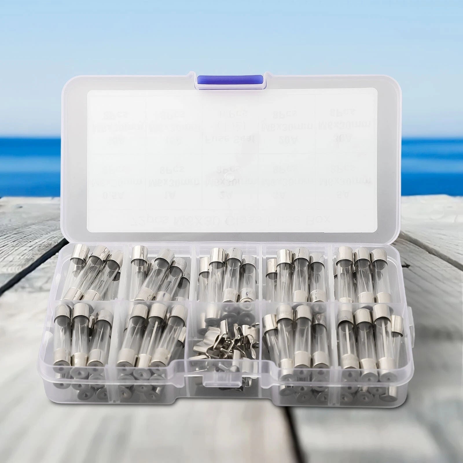 Set of 6x30mm Quick-Blow Glass Tube Fuses Assorted Kit