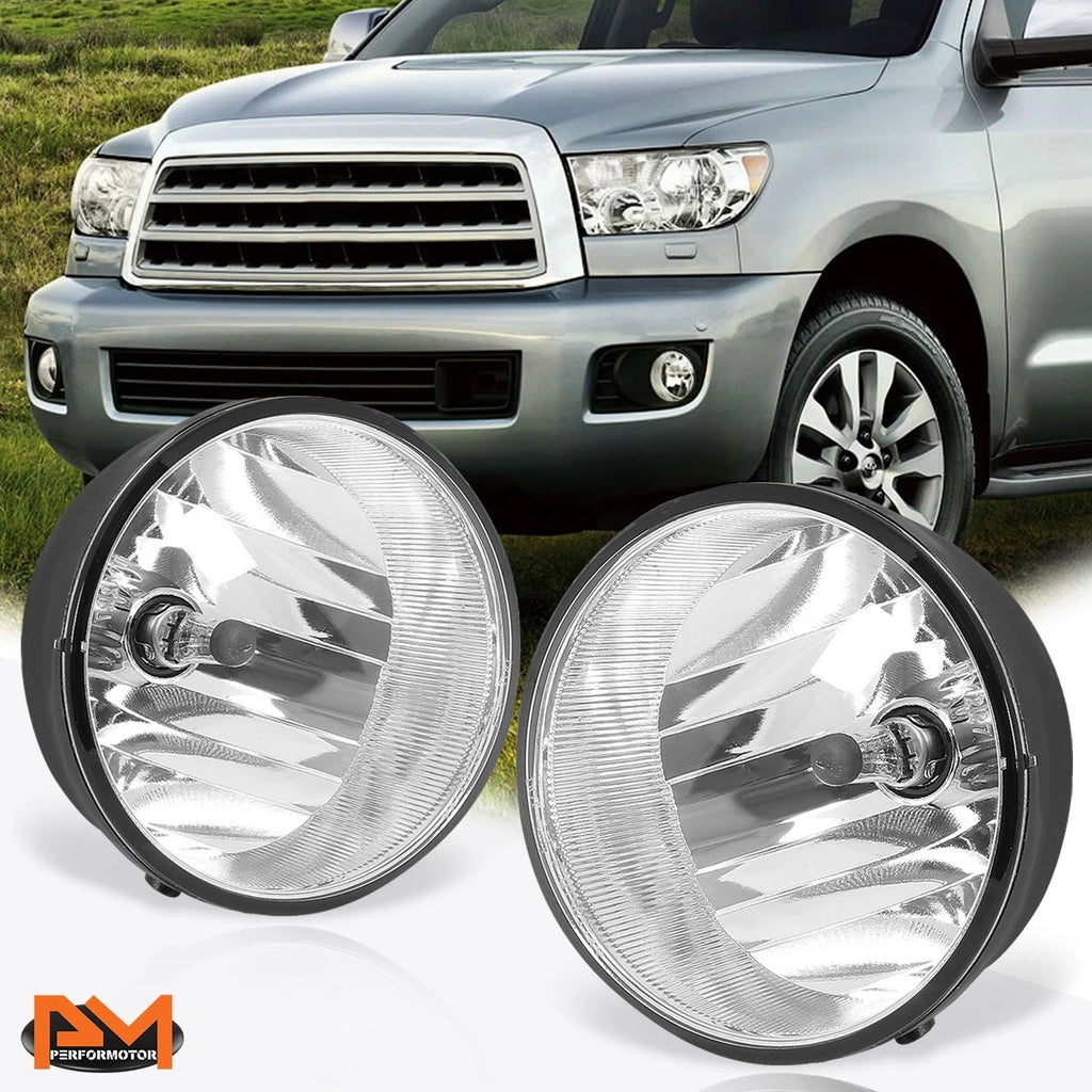 Clear Lens Bumper Fog Light Lamp + Switch for Tacoma/Solara/Tundra/Sequoia (2004–2013)