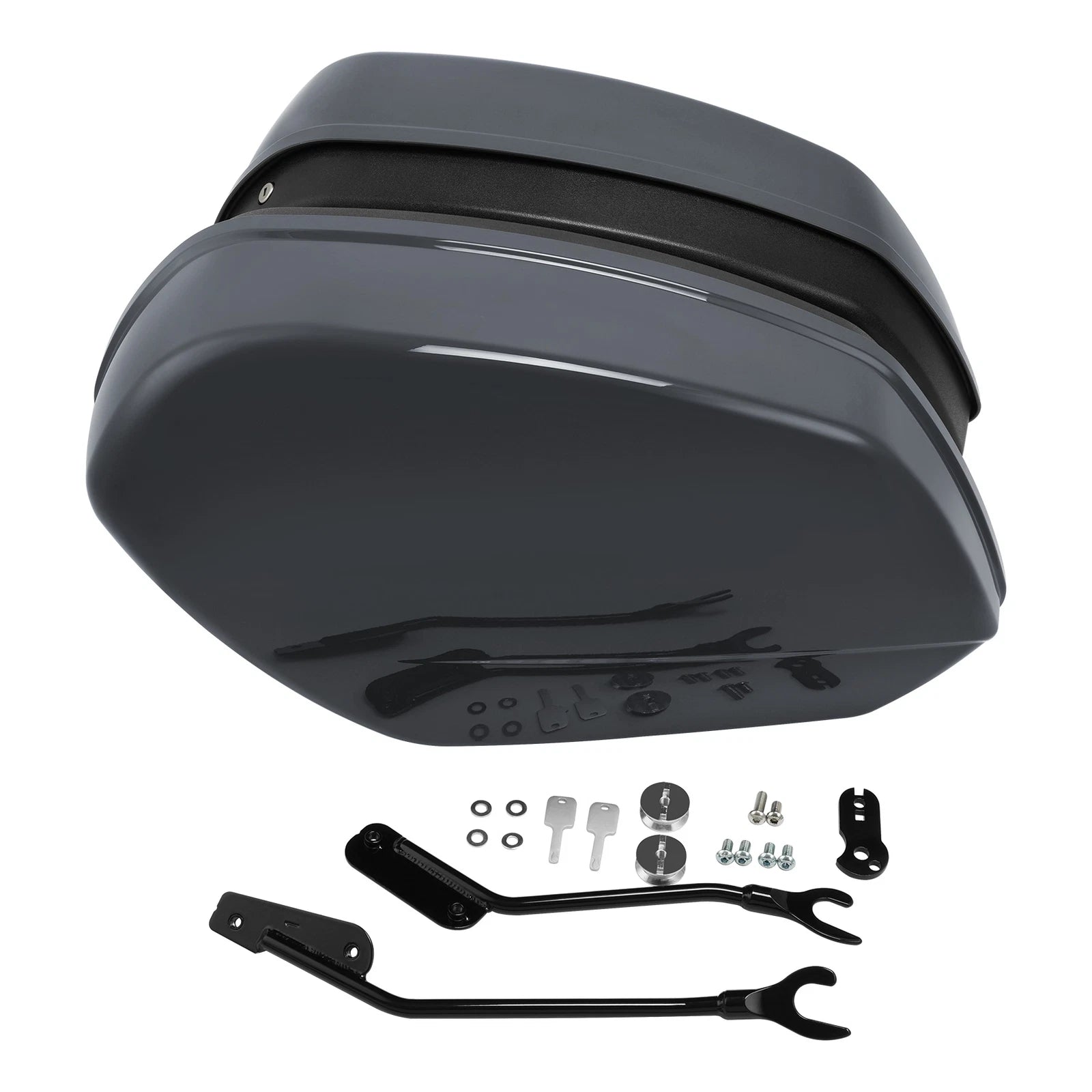 Hard Saddlebags for Harley Softail Low Rider ST FXLRST (2022–2024) Gunship Gray