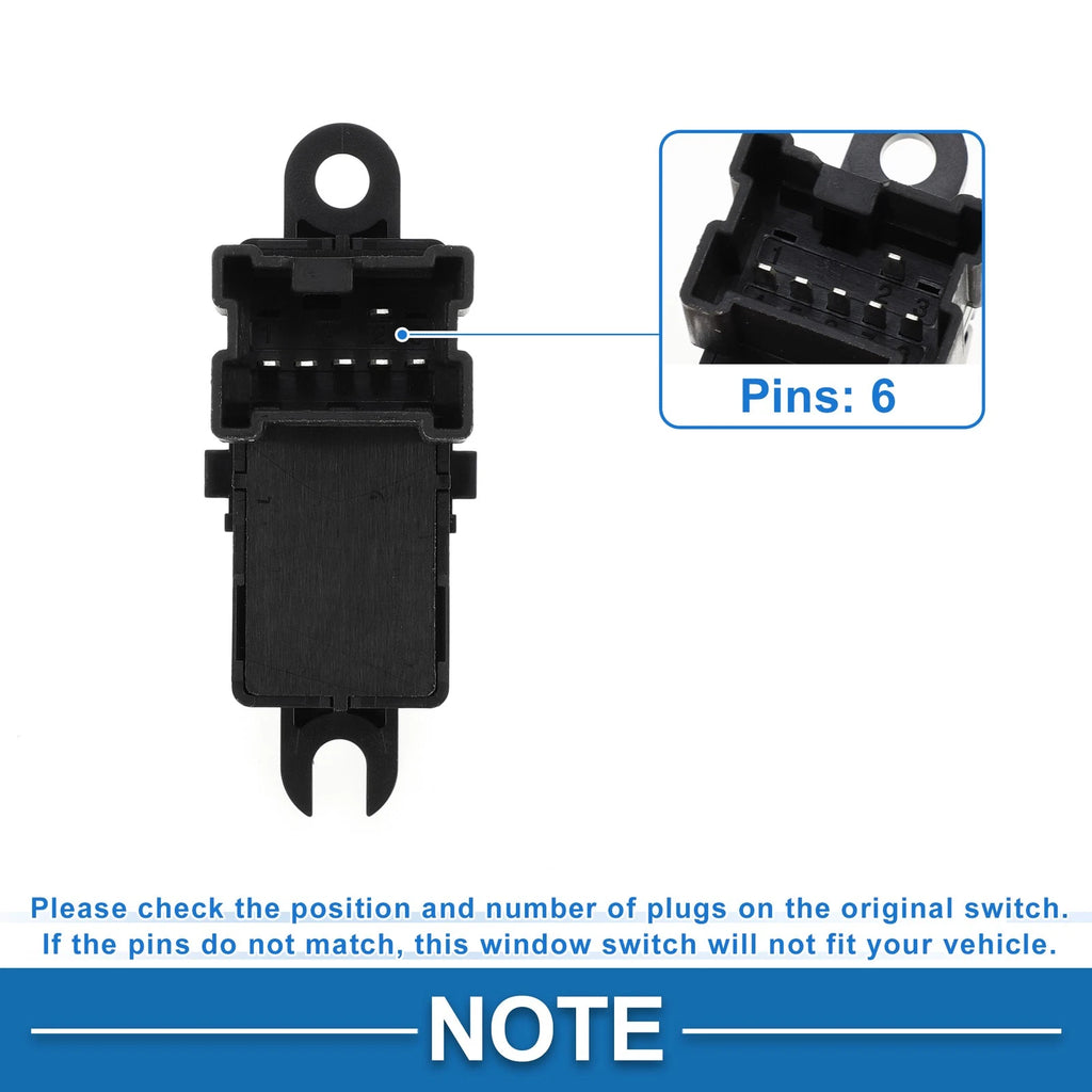 Rear Side Power Window Switch for Nissan Maxima (2016–2023) No. 254114RA1A