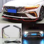 LED Fog Lamp Daytime Running Light DRL with Turn Signal for Hyundai Elantra (2024–2024)