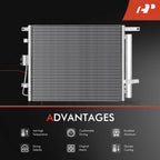 A/C Condenser with Receiver Drier for Kia Soul (2010-2011)