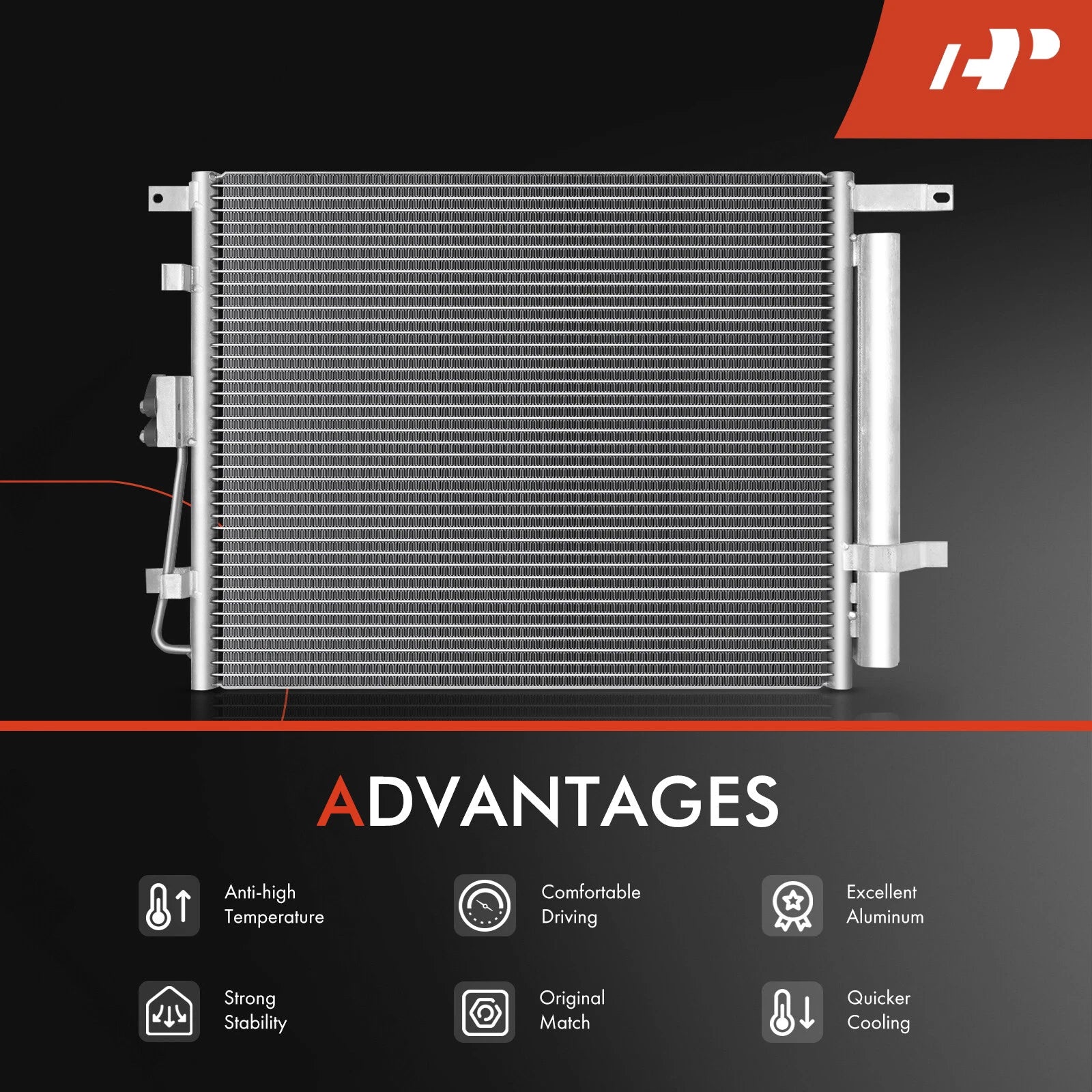 A/C Condenser with Receiver Drier for Kia Soul (2010-2011)