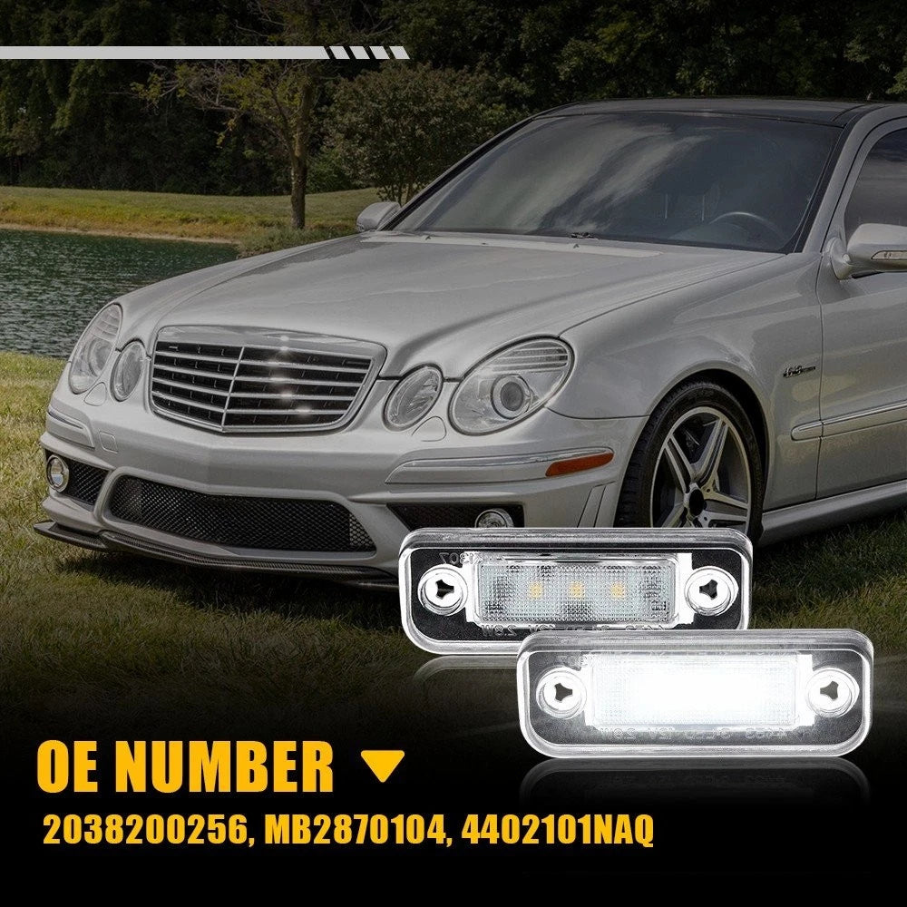 2X License Plate Light for Mercedes Benz CLS-Class C219 (2004–2010) EPY