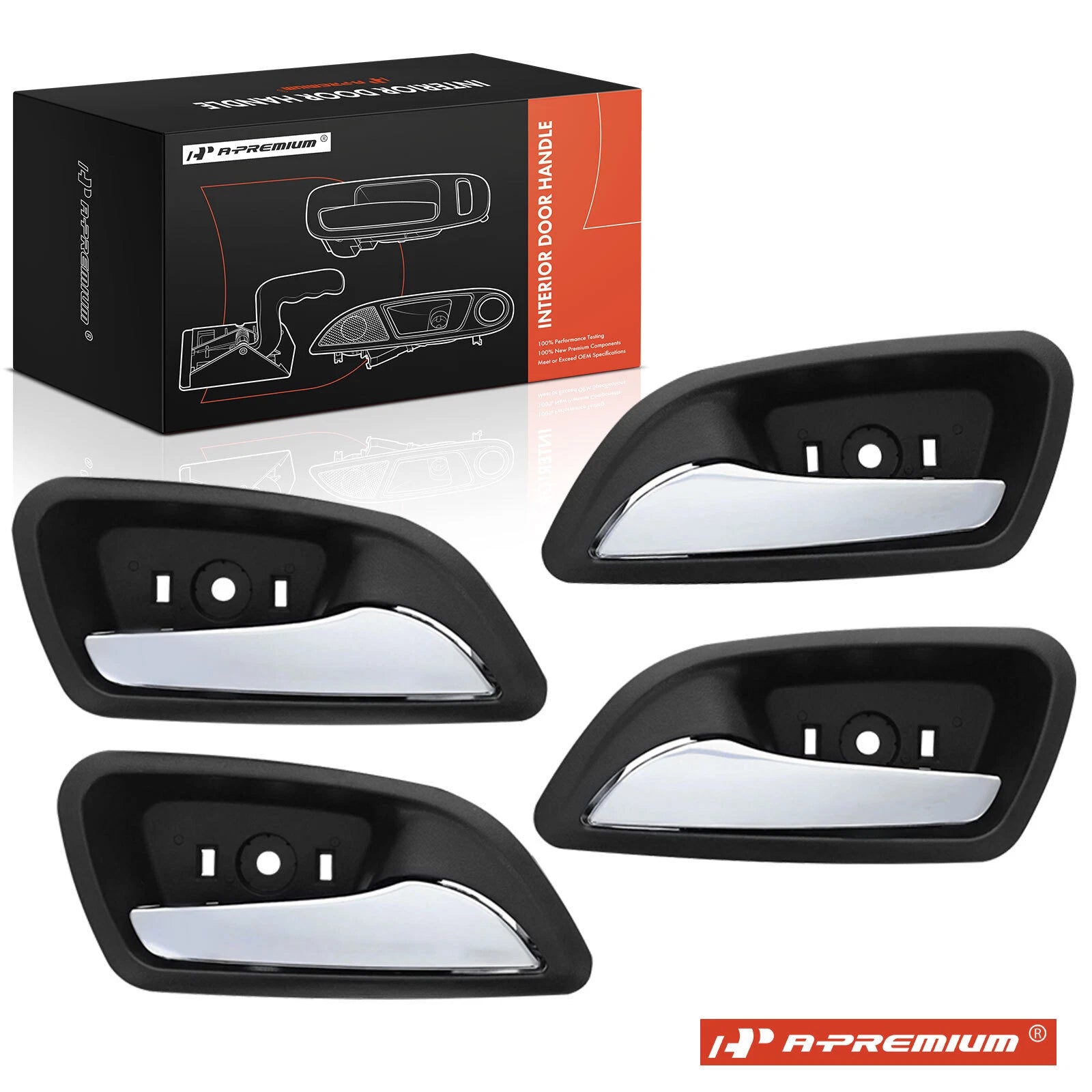 Set of 4 Interior Door Handles for Chevy Cruze (2011–2015)