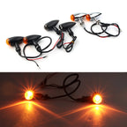 Amber LED Mini Turn Signal Lights for Cruiser Chopper
