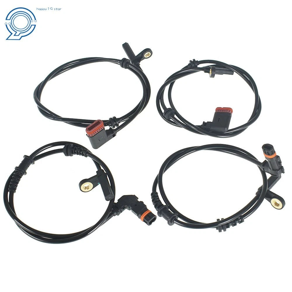 Set of 4 ABS Wheel Speed Sensors for Mercedes-Benz C250 C300 (2012–2015)