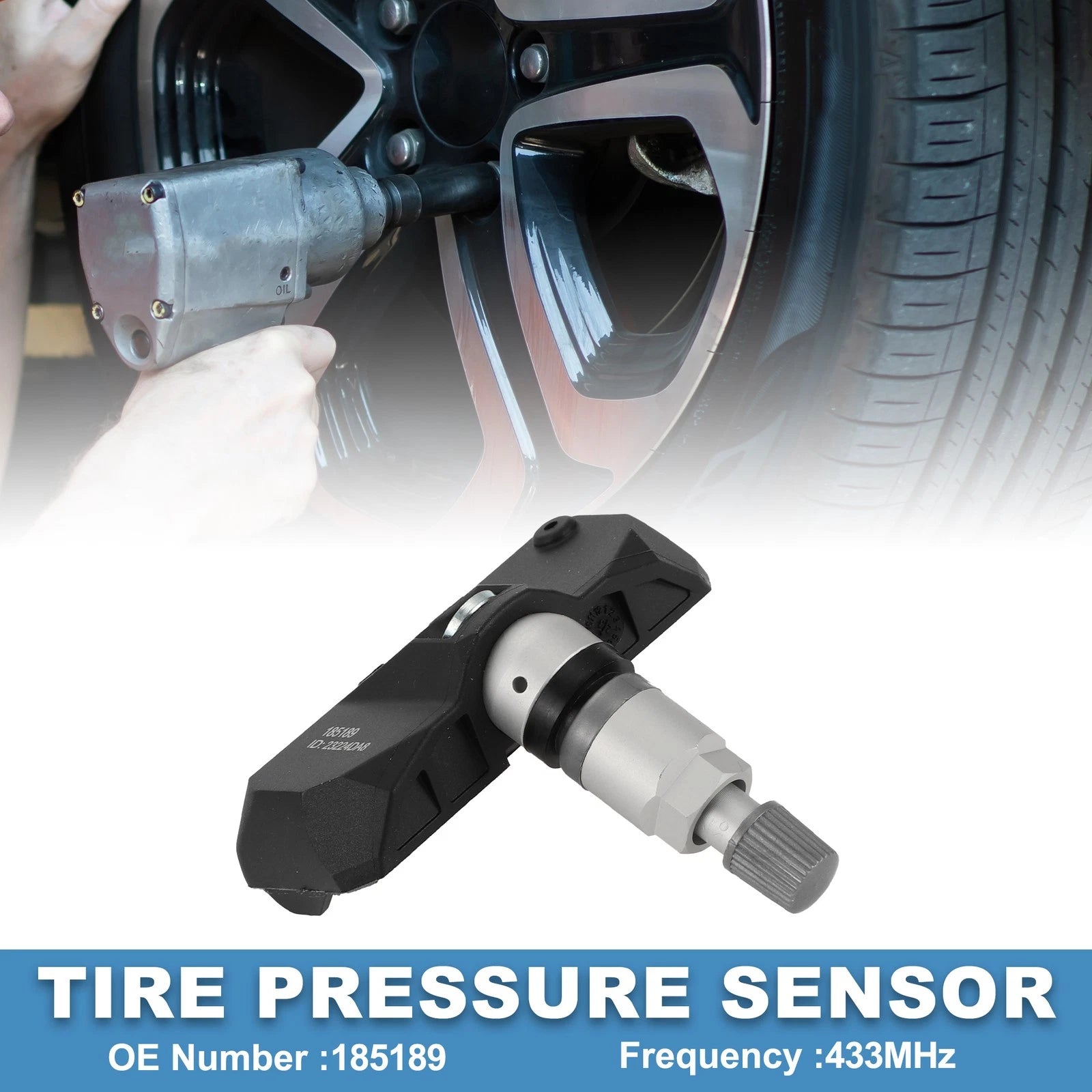 Tire Pressure Sensor for Audi A8 (2009–2016) TPMS 185189 433MHz