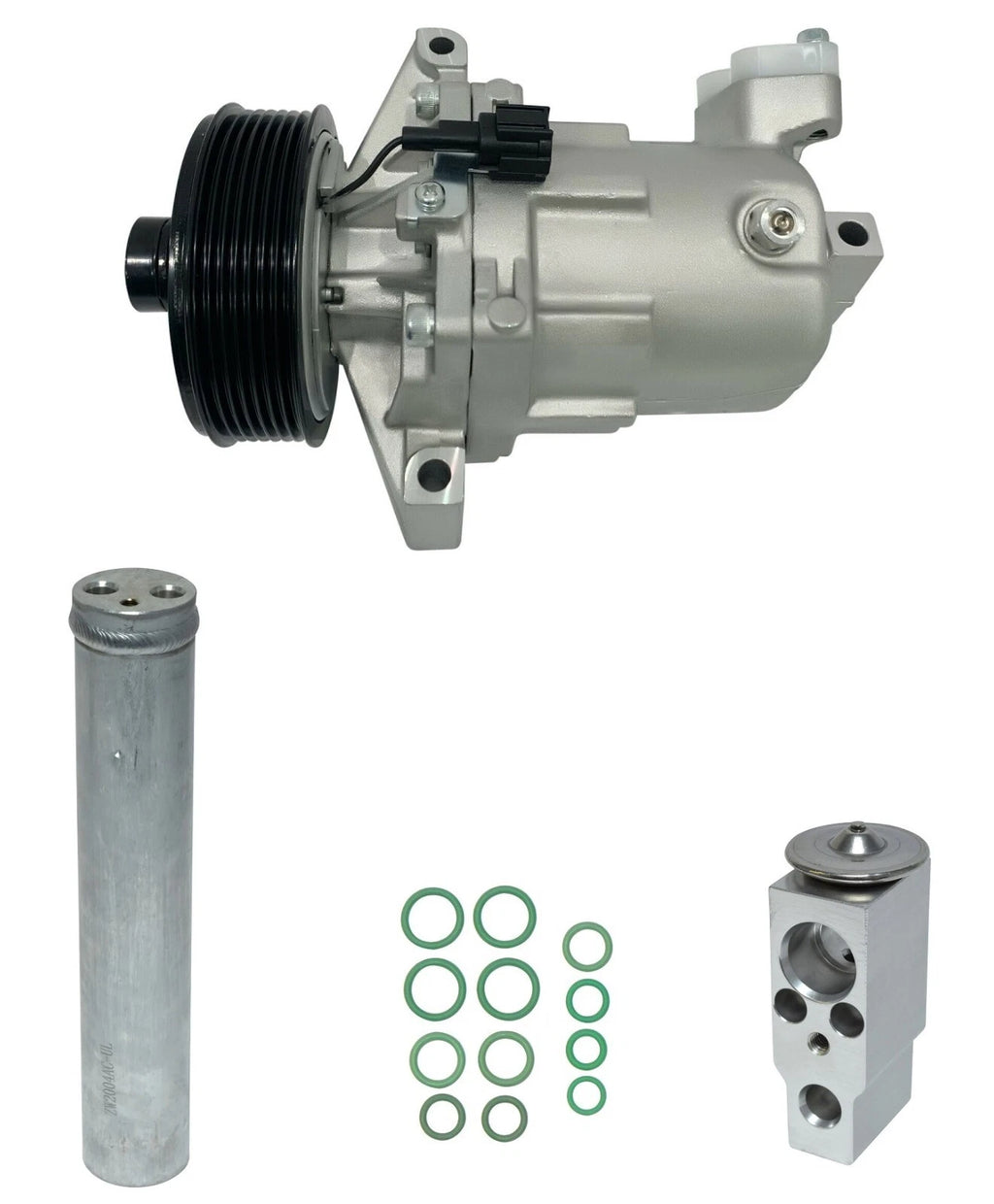 A/C Compressor Kit Replacement for Nissan Versa 1.8L 6-Speed Manual (2010–2010)