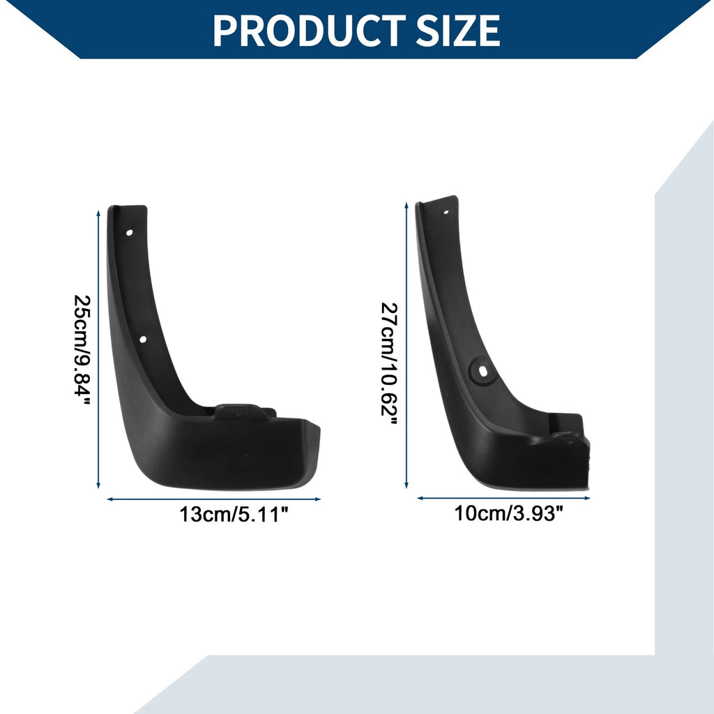 Set of 4 Mud Flaps Splash Guards for Toyota Vios (2008–2013)