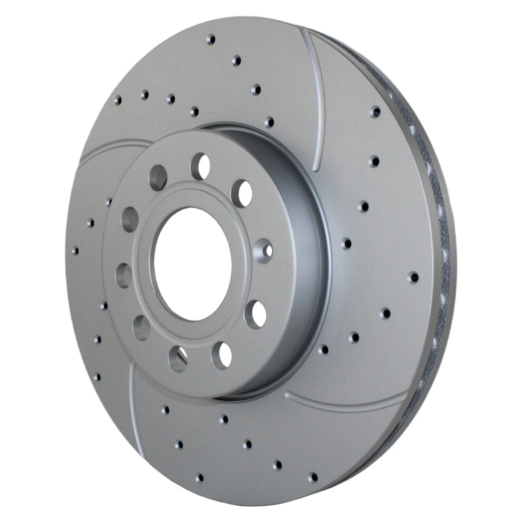2X Front Drilled Coat 288mm Brake Rotors for A3 Beetle Jetta (2000–2006)