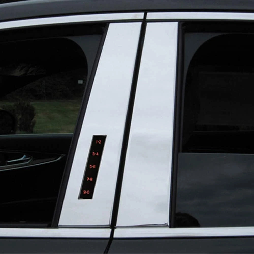 Stainless Steel Pillar Post Trim 4pc Luxury FX for Lincoln MKX (2016–2018)