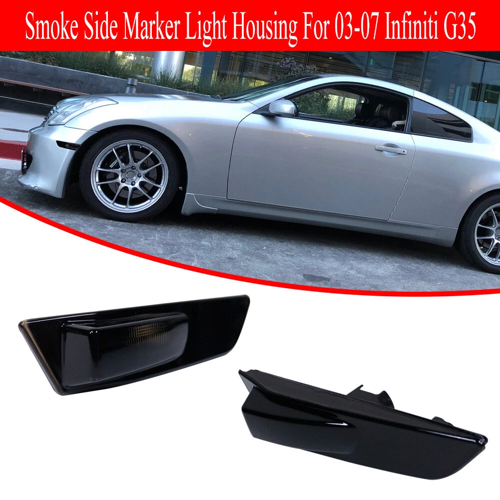 Smoked Lens Side Marker Lamps for Infiniti G35 Coupe (2003–2007)