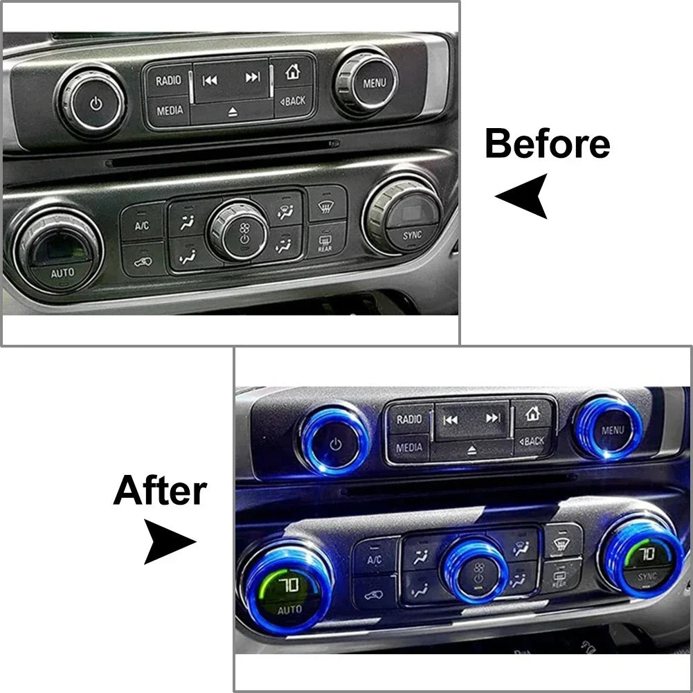 Air Conditioner Switch Button Knob Trim for Chevrolet Silverado (2014-2018)
