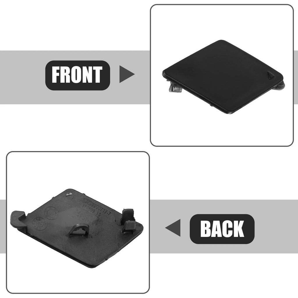 Tow Eye Hook Cover Cap for BMW 550i (2011–2017) - Black