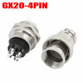 Aviation Connector Waterproof Male + Female Metal Mounting Panel Set