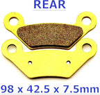 MC Brake Pads for John Deere XUV Gator 825E 855E (2018–2020)