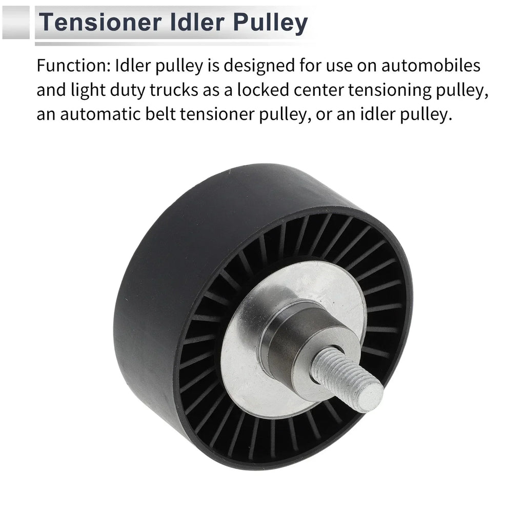 Drive Belt Idler Pulley Black for BMW Series 3 (2008-2012)