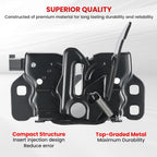 Hood Lock Latch for Chrysler 300 Dodge Charger (2011–2021) - Remote Start, Black