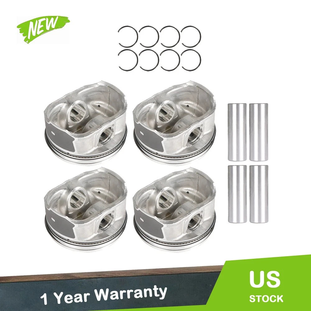 Pistons & Rings Kit for Buick Chevrolet GMC Pontiac Saturn 2.4L (2000–2010)