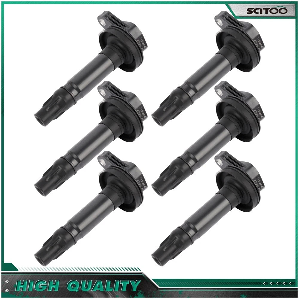 6 Ignition Coils for Ford Taurus, Flex, Lincoln MKT 3.5L (2010–2012)