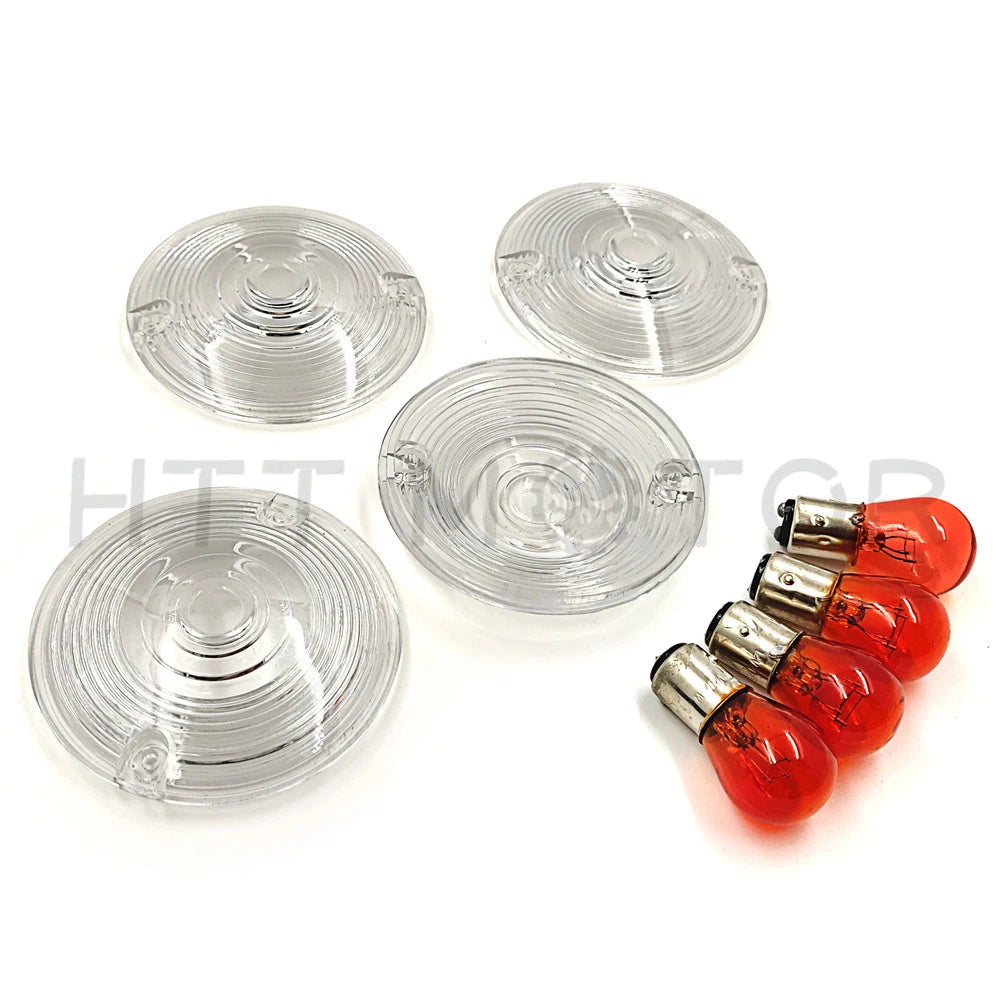 Flat Turn Signal Lens for Harley Davidson Electra Glide, Road King (1986–2012)