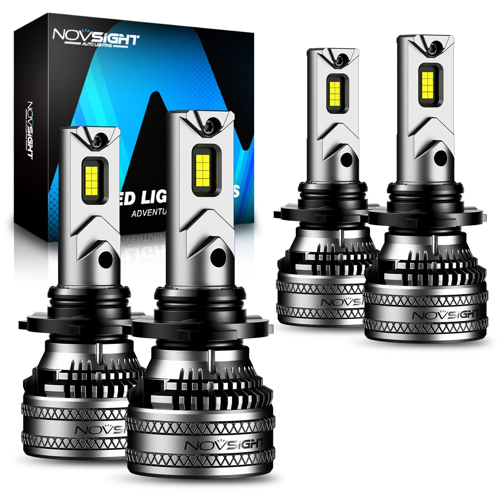 4X 9005 9006 LED Headlight Bulbs Kit for H/L Beam (40000LM, 6500K)