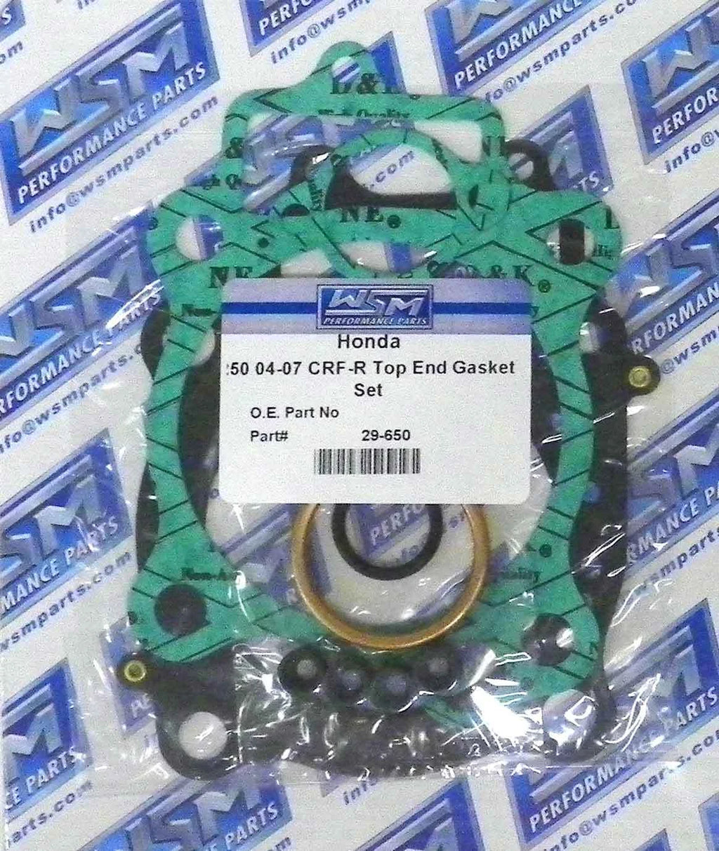 WSM Top End Gasket Kit for Honda CRF250R / CRF250X (2004–2017) 29-650